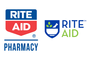 rite aid's rebrand. Old logo and new logo